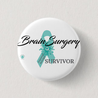 Brain Surgery Survivor - Trigeminal Neuralgia 3 Cm Round Badge