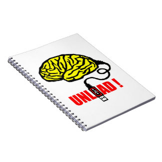 Brain to unload spiral notebook