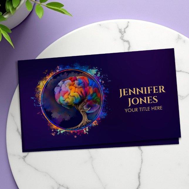Brain Tree of life - Colourful Foliage Business Card (Creator Uploaded)