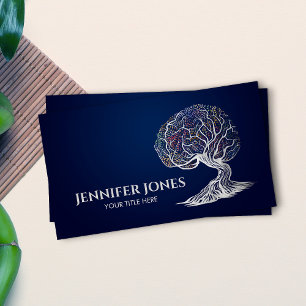 Brain Tree of life - Colourful Foliage Business Card