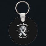 Brain tumor awareness ribbon in may wear gray key ring<br><div class="desc">Brain tumor awareness ribbon in may we wear gray brain tumor  | Keychain .Brain tumor awareness ribbon in may we wear gray brain tumor  Keychain</div>