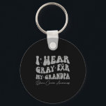Brain tumor awareness wear gray for grandpa key ring<br><div class="desc">Brain tumor awareness wear gray for my grandpa warrior  - Keychain .This product offers a calm and clean style. The artwork reflects a simple and timeless style. A modern style with clear proportions. This product displays a subtle modern character.</div>