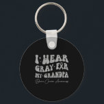 Brain tumor awareness wear gray for grandpa key ring<br><div class="desc">Brain tumor awareness wear gray for my grandpa warrior  - Keychain .This product offers a calm and clean style. The artwork reflects a simple and timeless style. A modern style with clear proportions. This product displays a subtle modern character.</div>