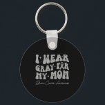 Brain tumor awareness wear gray for mom strong key ring<br><div class="desc">Brain tumor awareness wear gray for my mom strong warrior</div>