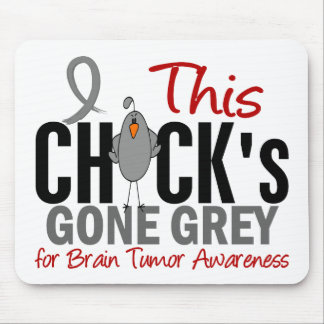 BRAIN TUMOR Chick Gone Grey Mouse Pad