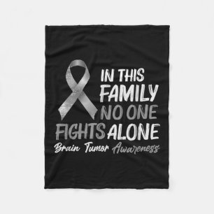 Brain Tumour Awareness - Brain Cancer Support Fleece Blanket