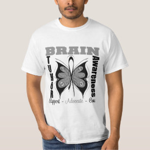 Brain Tumour Awareness Butterfly T-Shirt