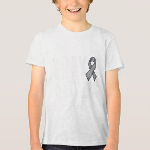 Brain Tumour Awareness Grey S Brain Cancer Awarene Tri-Blend Shirt