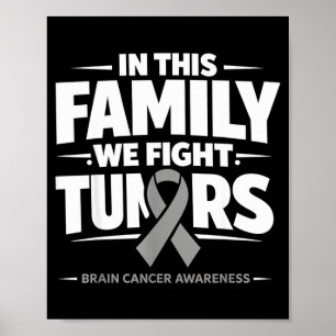 Brain tumour awareness in may wear grey brain poster