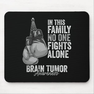 Brain Tumour Awareness Month Boxing Gloves Grey Ca Mouse Pad