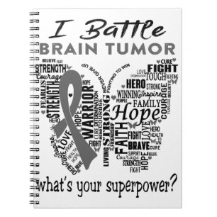 Brain Tumour Awareness Month Ribbon Gifts Notebook