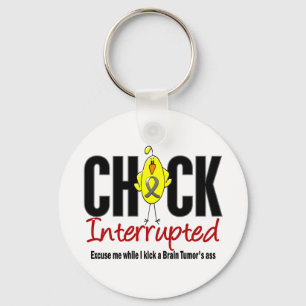Brain Tumour Chick Interrupted Key Ring