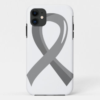 Brain Tumour Grey Ribbon 3 iPhone 11 Case