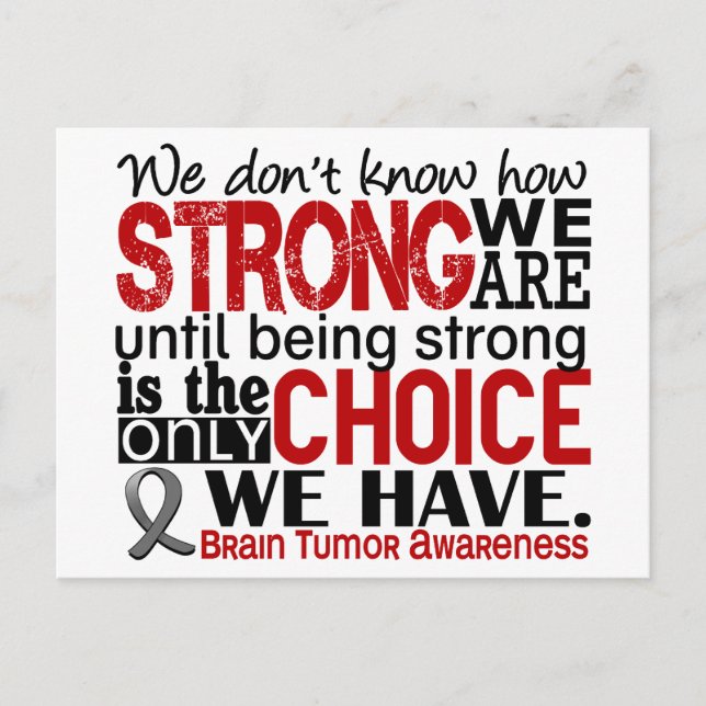 Brain Tumour How Strong We Are Postcard (Front)