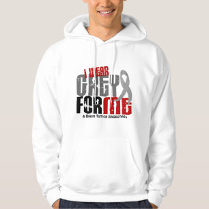 Brain Tumour I Wear Grey For ME 6.2 Hoodie