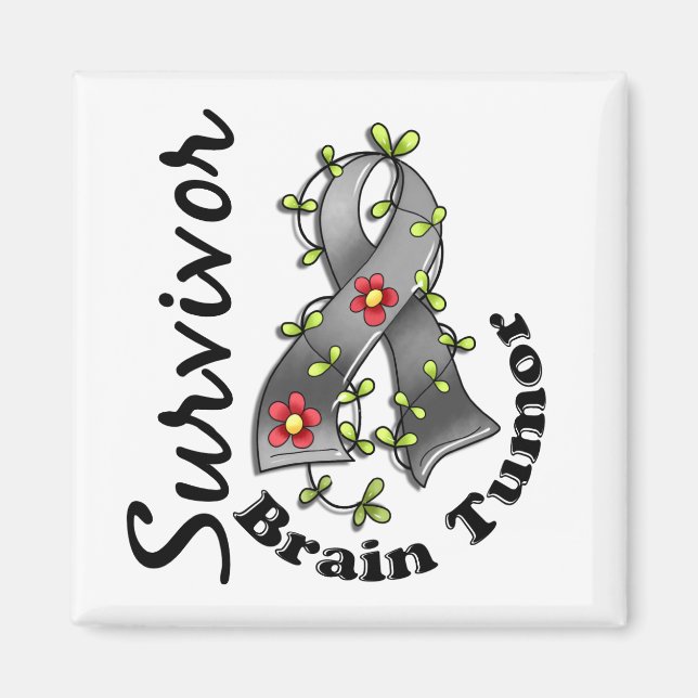Brain Tumour Survivor 15 Magnet (Front)