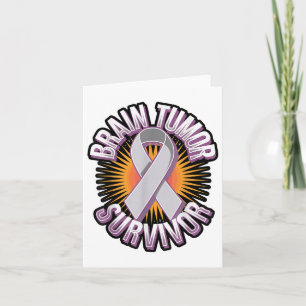 Brain Tumour Survivor Bold Awareness _1 Card