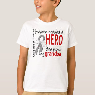 Brain Tumours Heaven Needed a Hero Grandpa T-Shirt