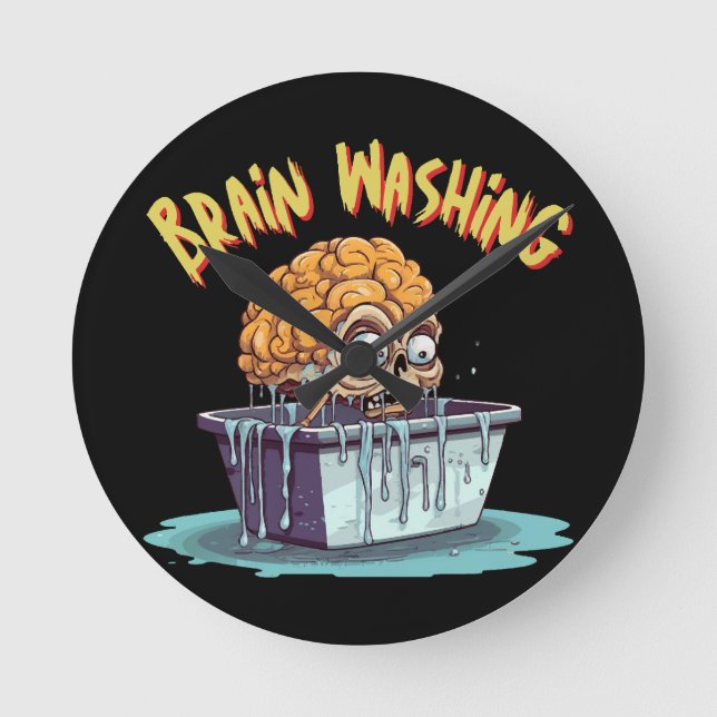 Brain Washing Round Clock (Front)