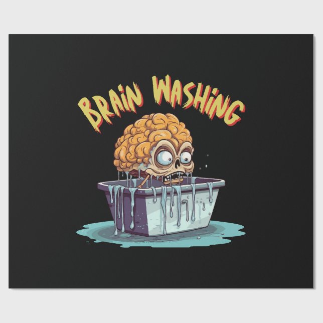 Brain Washing Wrapping Paper (Flat)