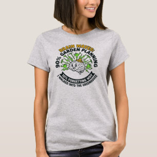 Brain Waves 90 Garden Planning Funny Retro T-Shirt