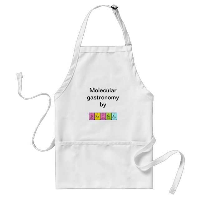 Brainiac periodic table name apron (Front)