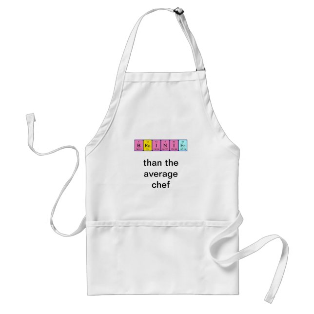Brainier periodic table name apron (Front)