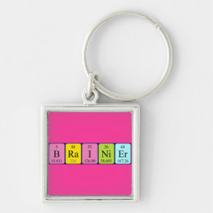 Brainier periodic table name keyring