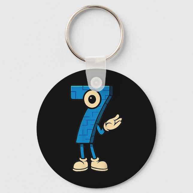 Brainrot 67 Six Seven 6 7 Meme Custome  Key Ring (Front)