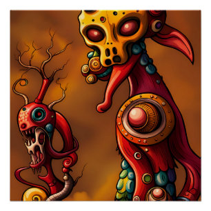 Brainrot - Ken Gauge Surreal Art Poster