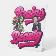 Brains & Beauty – Zombie Humour Design