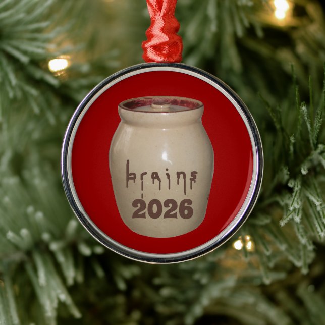 Brains Cookie Jar Ornament (Tree)