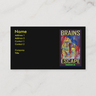BRAINS ESCAPE INDICA BUSINESS CARD