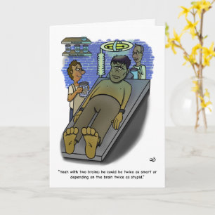 Brains Folded Greeting Card