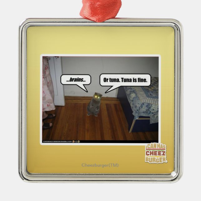 brains metal tree decoration (Front)