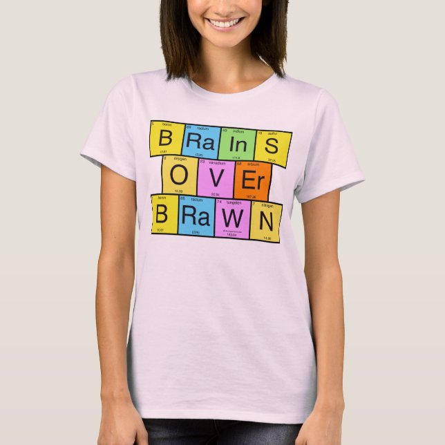 Brains Over Brawn T-Shirt (Front)