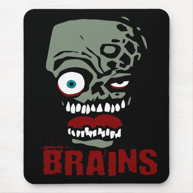 Brains zombie mouse pad (Front)