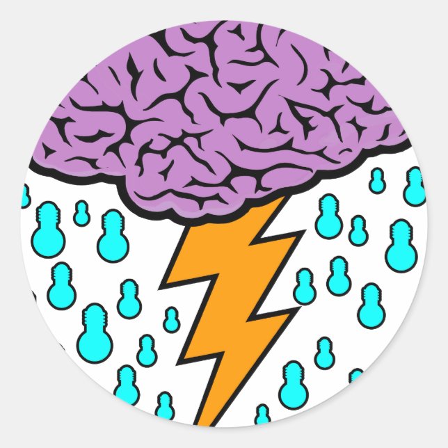 Brainstorm Classic Round Sticker (Front)
