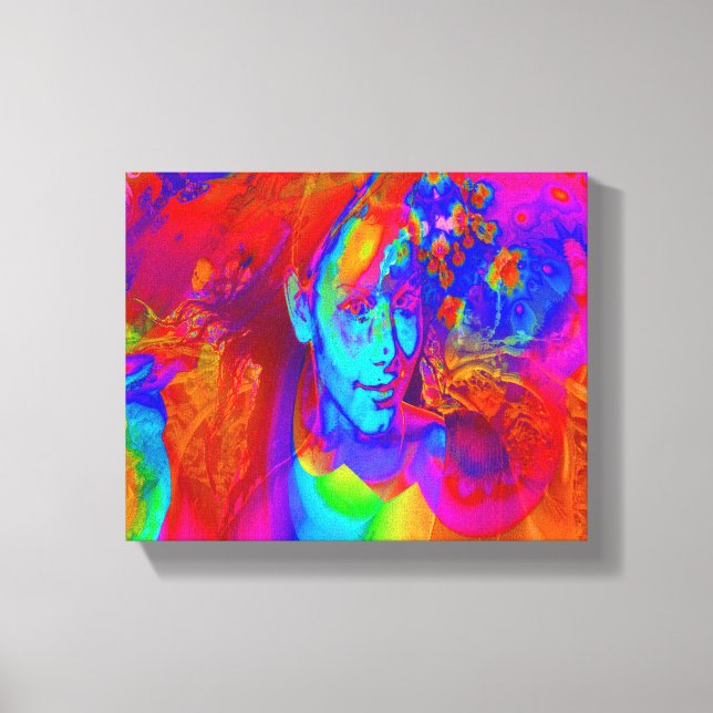 Brainstorm in colour canvas print (Front)