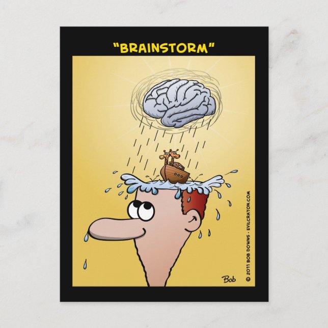 "Brainstorm" Postcard (Front)
