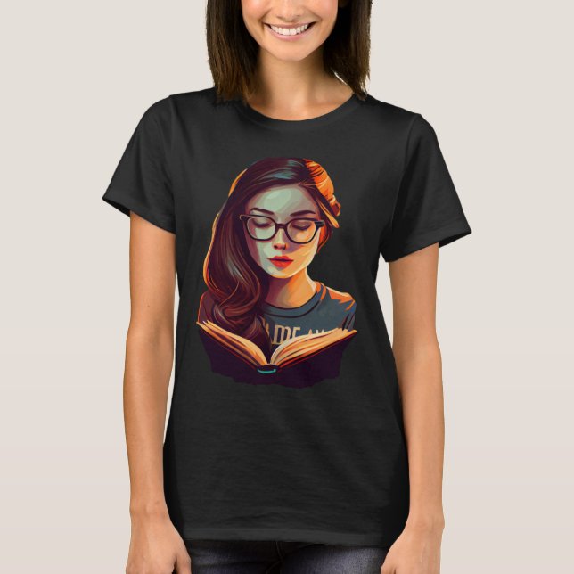 Brainy Beauty A Nerdy Girl s Love for STEM and Lit T-Shirt (Front)