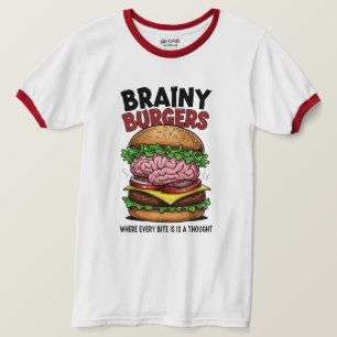 Brainy Burgers Ringer T-Shirt