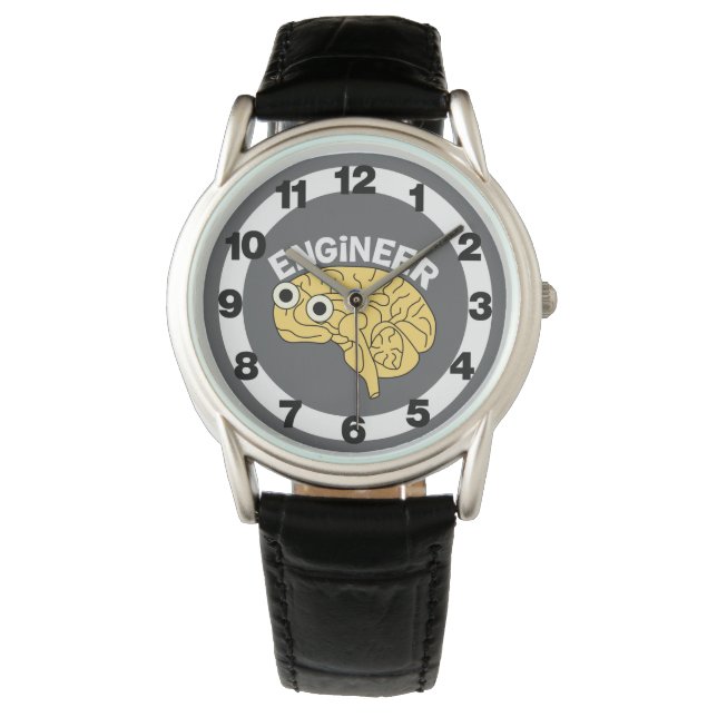 Brainy Engineer Ceramic Ornament Watch (Front)
