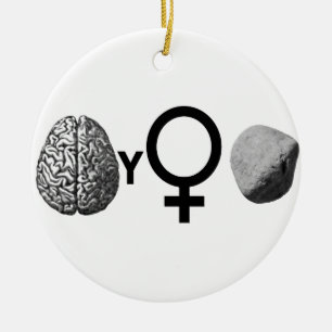 Brainy Girls Rock! Ceramic Tree Decoration