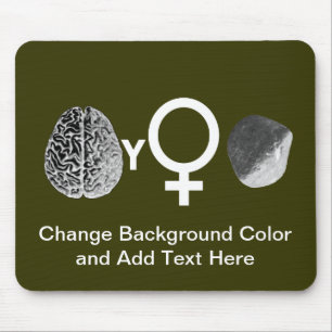 Brainy Girls Rock! Mouse Pad