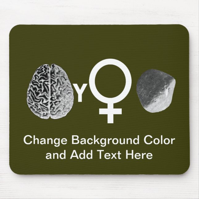 Brainy Girls Rock! Mouse Pad (Front)