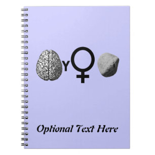 Brainy Girls Rock! Spiral Notebook