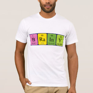 Brainy periodic table name shirt
