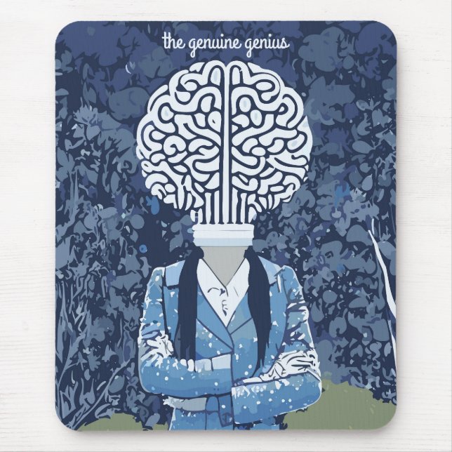 Brainy Person Mouse Pad (Front)