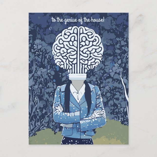 Brainy Person Postcard (Front)